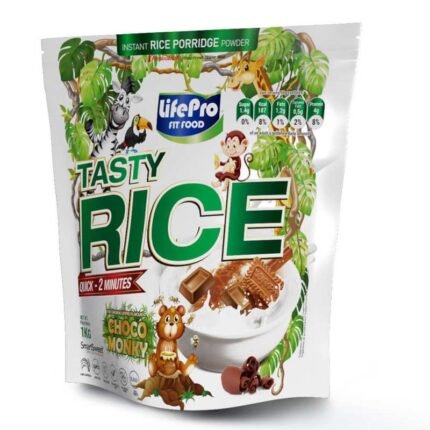HARINA DE ARROZ LIFE PRO FIT FOOD TASTY RICE CHOCO MONKY (1kg)