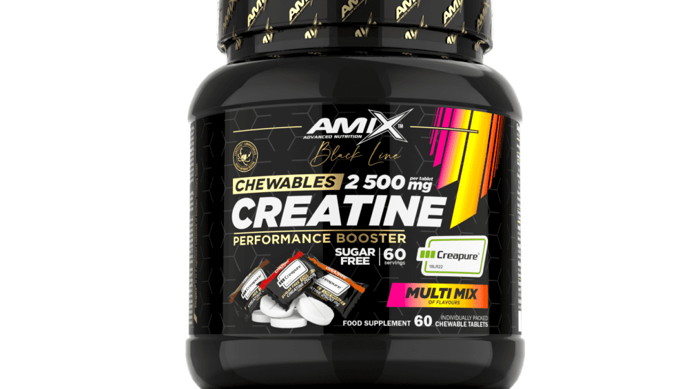 creatina creapure black line formato masticable