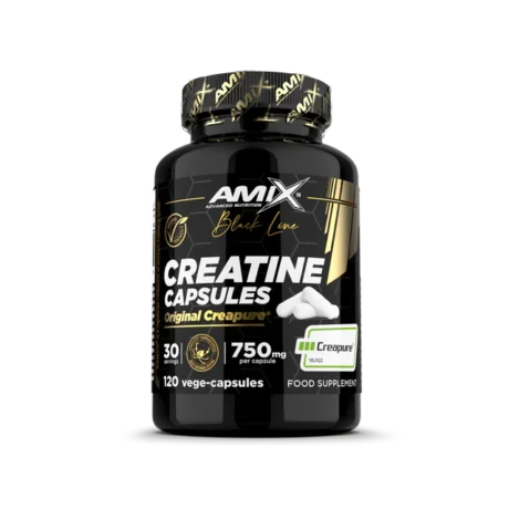 Creatina Creapure 120 Vege-Caps AMIX Black Line