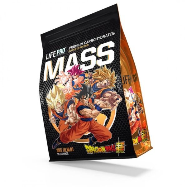 Life Pro Mass Gainer Dragon Ball Super Limited Edition 3kg Gluten Free - Imagen 2