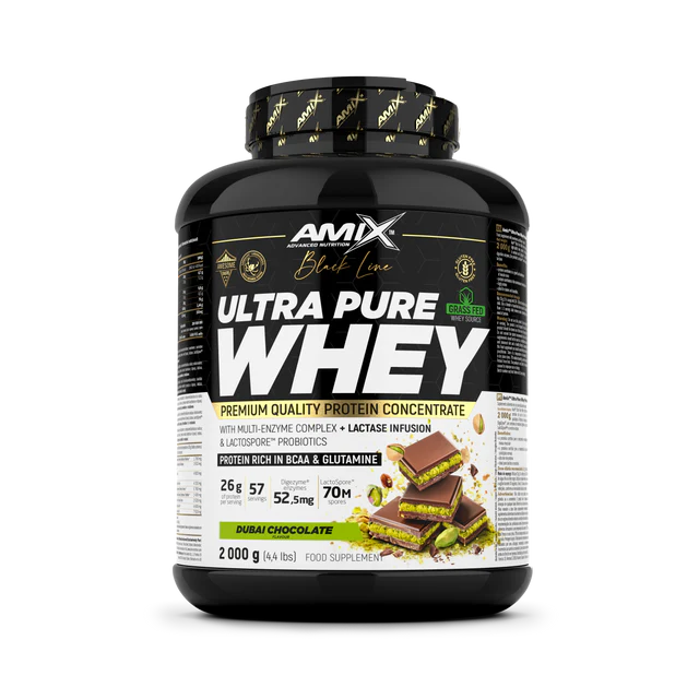 UltraPureWhey_2000g_dubai-chocolate Proteína Ultra Pure Whey AMIX Black Line - Imagen 1