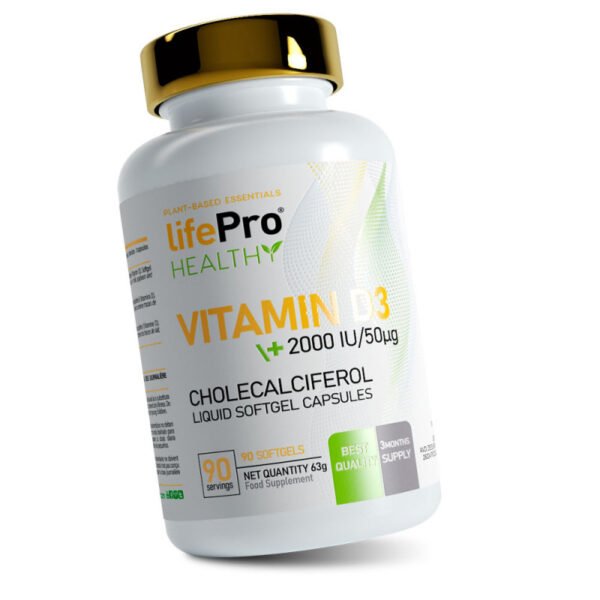 Life Pro Vitamina D3 2000ui 90 Softgels - Imagen 2