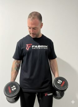 Camiseta OVERSIZE negra Fabrik Nutrition