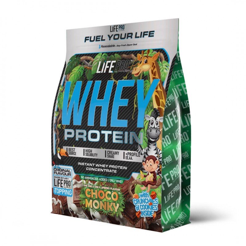 life pro whey choco monky 2kg bag edition 1