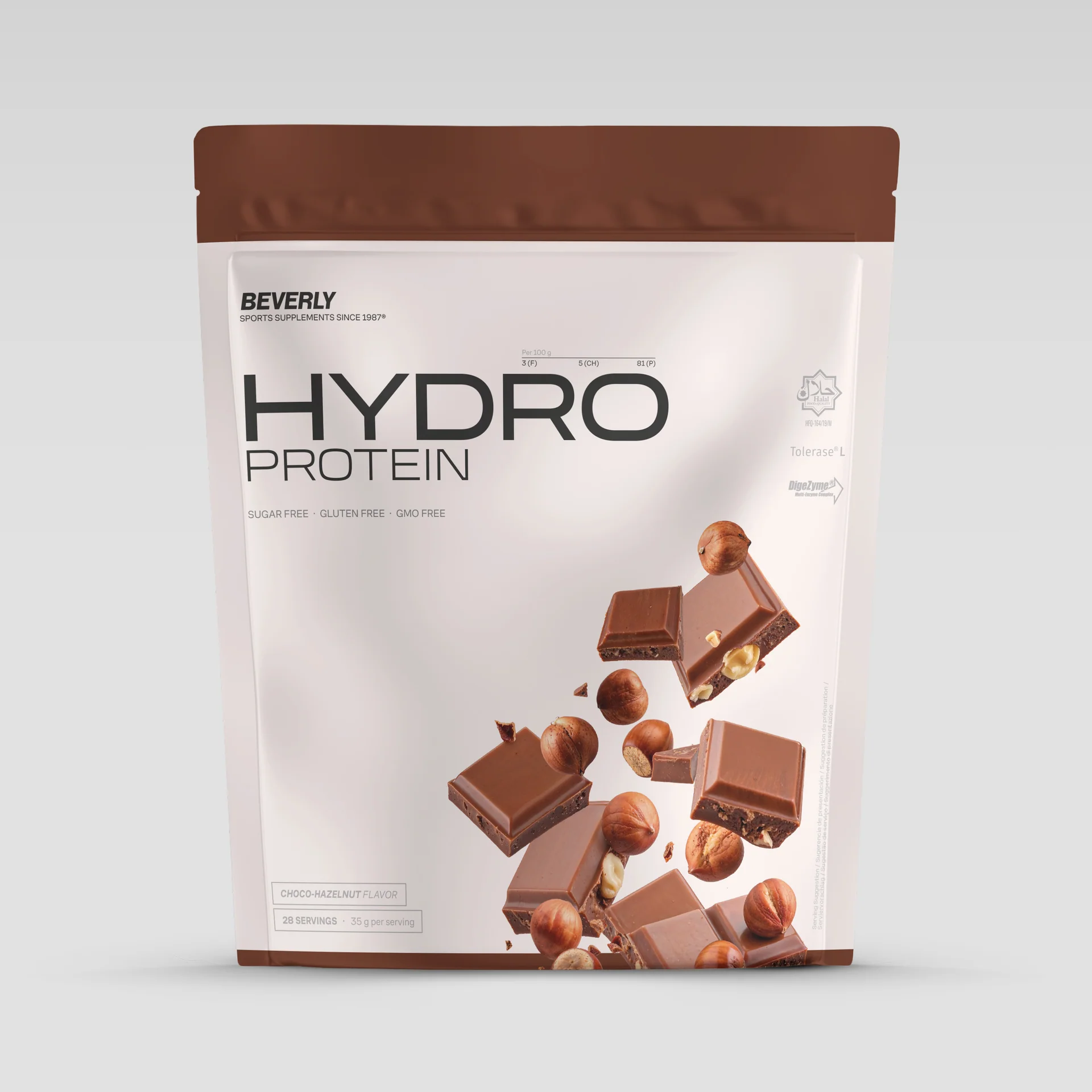 hydro-1kg-choco-hazelnut Hydro Protein - 1 Kg Beverly - Imagen 1